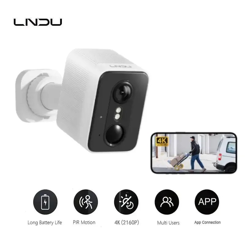 1/2PCS LNDU ߿ WIFI ī޶ CL01 SoloCam 4K UHD  ī޶   ߿  ī޶ 5200mAh IP ī޶